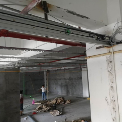 深圳光明新区华顺工业园安装尊龙凯时自动感应玻璃门工程项目